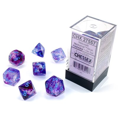 Chessex: Nebula 7P Nocturnal / Blue