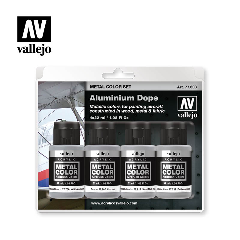 Vallejo Metal Color: Aluminium Dope Set