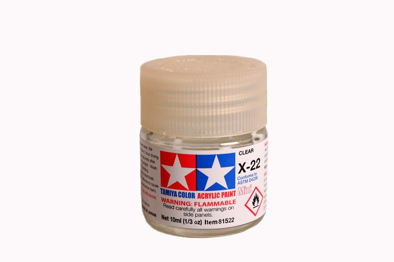 Tamiya Acrylic Mini X-22 Clear 10ml