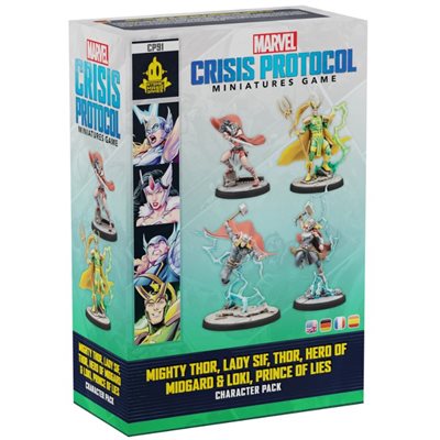 Crisis Protocol: Mighty Thor, Lady Sif, Thor, Hero of Midgard and Loki, Prince of Lies Character Pack