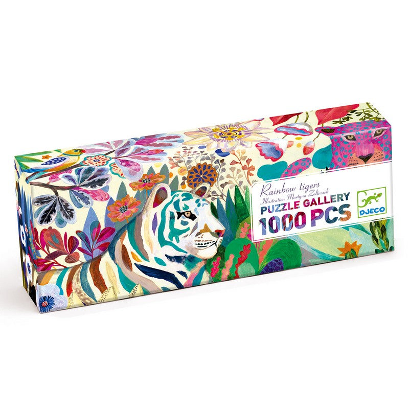Gallery Puzzle: Rainbow Tigers