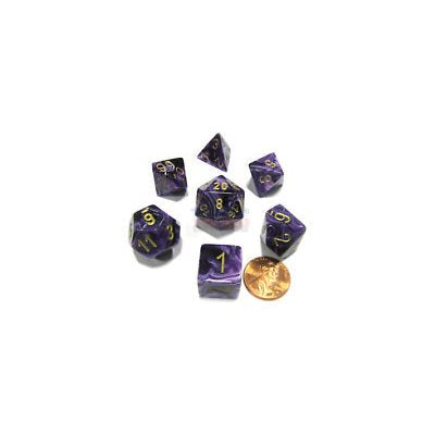 Chessex: Vortex 7Pc Purple / Gold