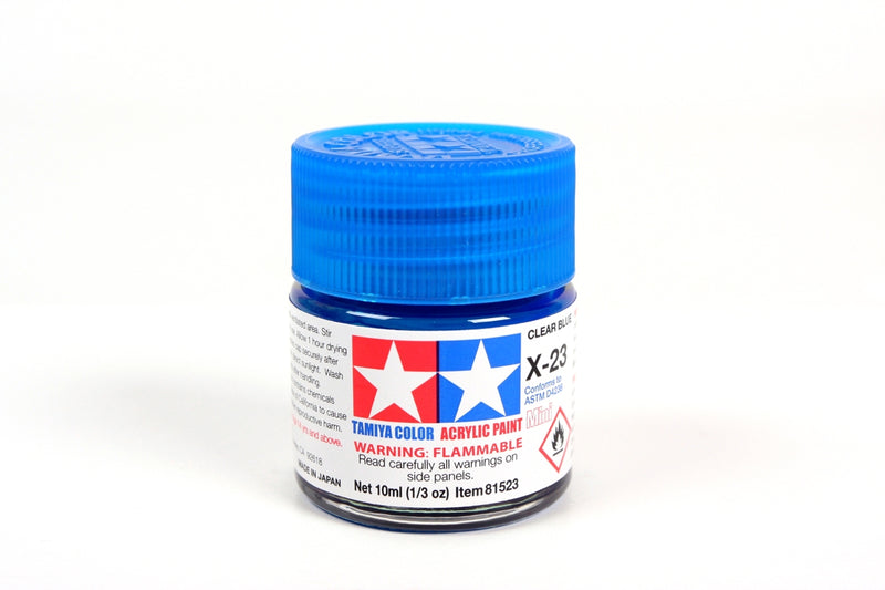 Tamiya Acrylic Mini X-23 Clear Blue 10ml