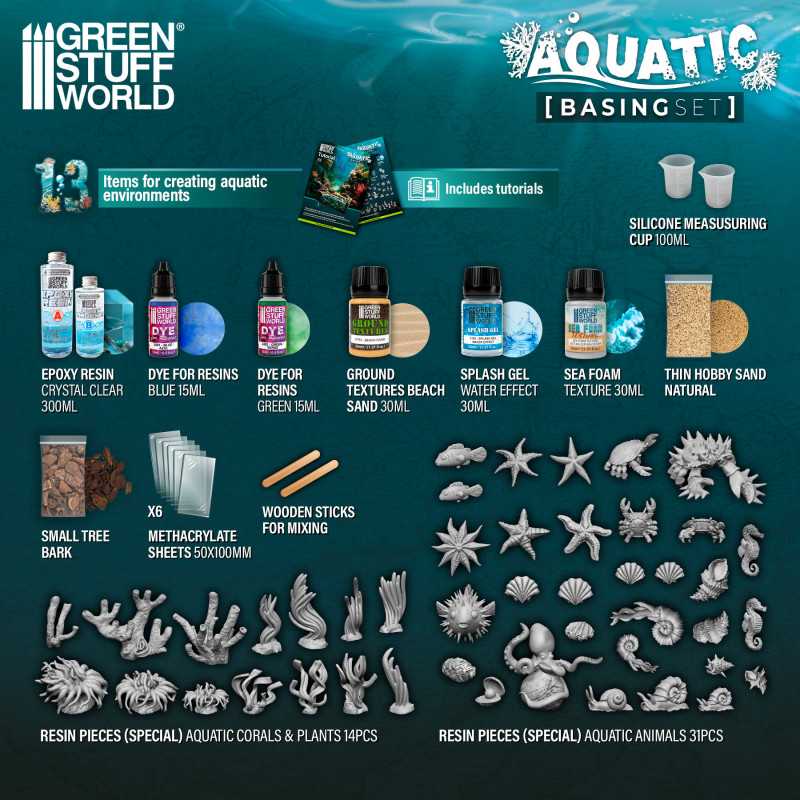 Green Stuff World: Aquatic Basing set