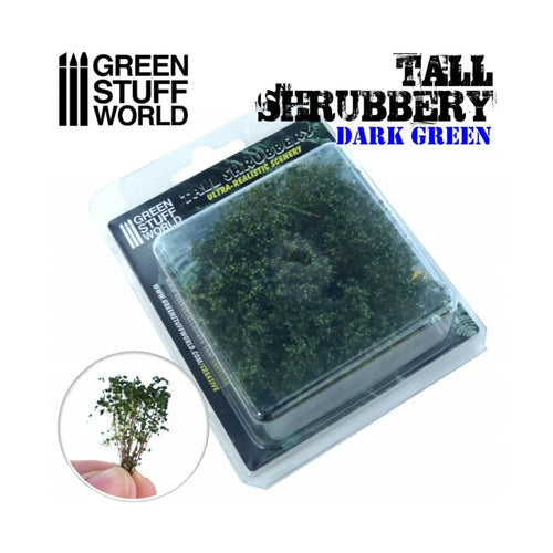 Green Stuff World: Tall Shrubbery Dark Green