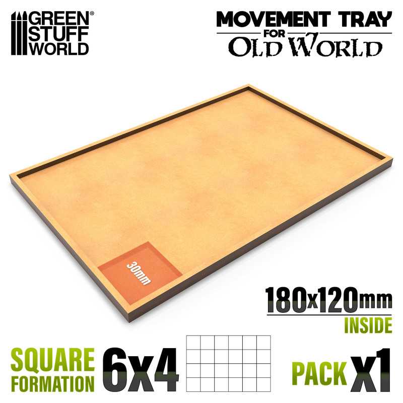 Green Stuff World: MDF Movement Trays 180x120mm Square 6x4