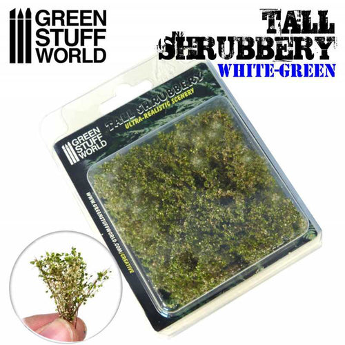 Green Stuff World: Tall Shrubbery White Green