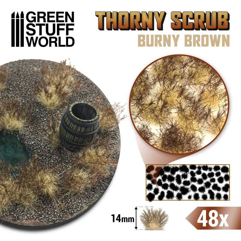 Green Stuff World: Thorny Scrub Spiky Burny Brown