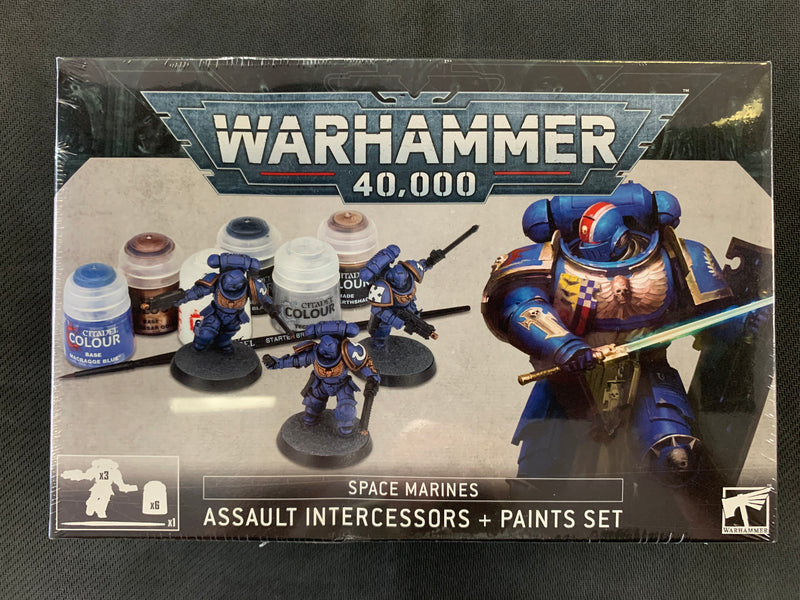 Accessories: Warhammer 40,000 Space Marine Assault Intercessors + Paints Set