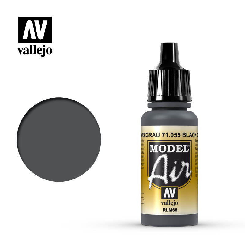 Vallejo Model Air: Black Grey RLM66