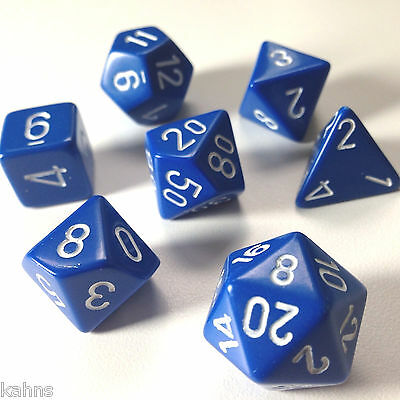 Chessex: Opaque Blue/White