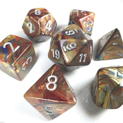 Chessex: Lustrous 7P Gold / Silver