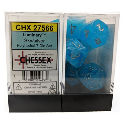 Chessex: Luminary 7P Sky / Silver