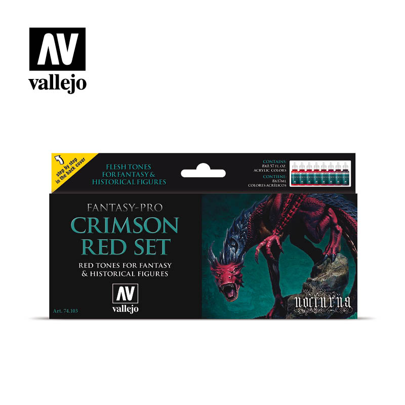 Vallejo:  Crimson Red Set