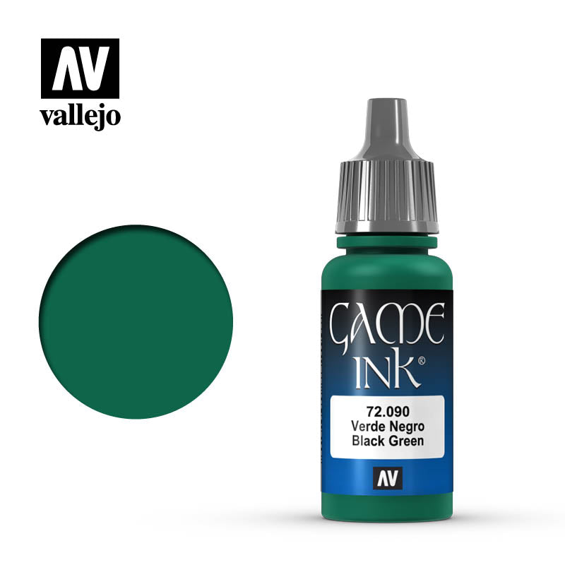Vallejo Game Color: Black Green Ink