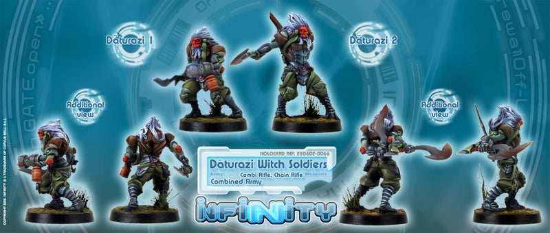 Combined Army: Daturazi Witch Soldiers (1 w/Chain Rifle, 1 w/Com