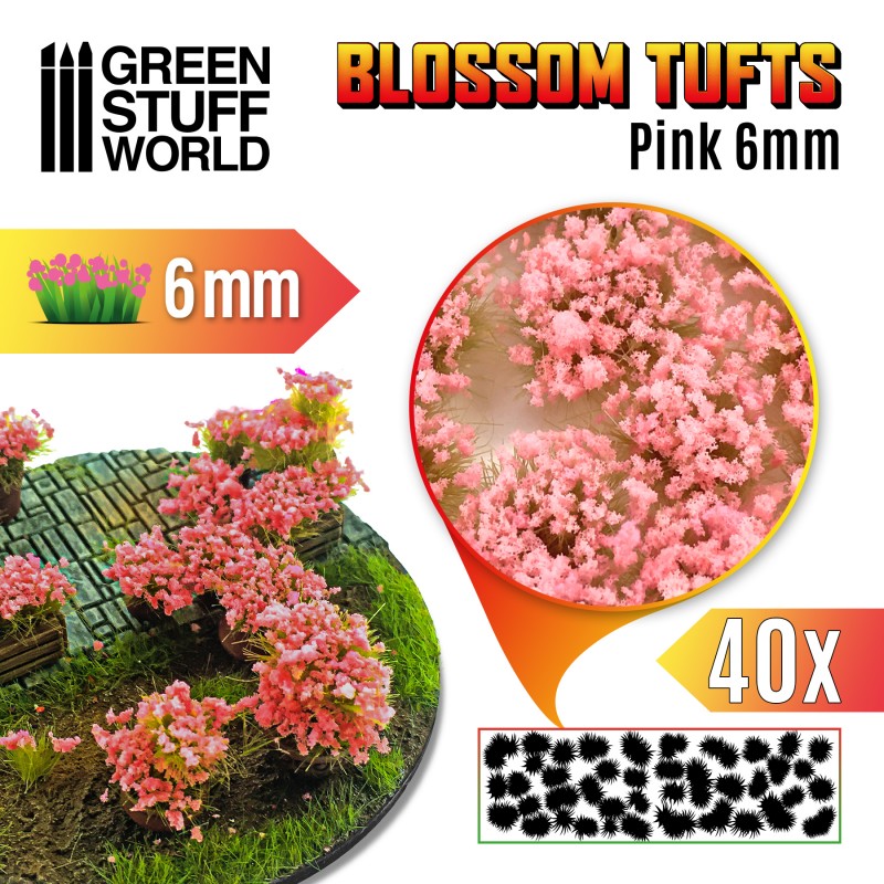 Green Stuff World: Blossom Tufts Pink
