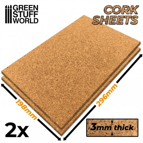Green Stuff World: Cork Sheet 3mm X 2