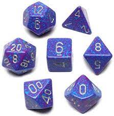 Chessex: Speckled 7P Silver Tetra