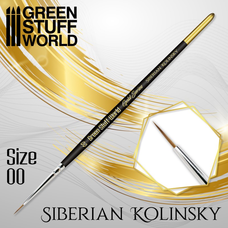 Green Stuff World: Siberian Kolinsky Gold Size 00