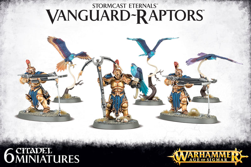 Stormcast Eternals: Vanguard-Raptors With Longstrike/Hurricane Crossbows & Aetherwings