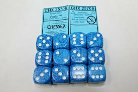 Chessex: Speckled 16mm Water (12)