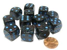 Chessex: Speckled 16mm Blue Stars (12)