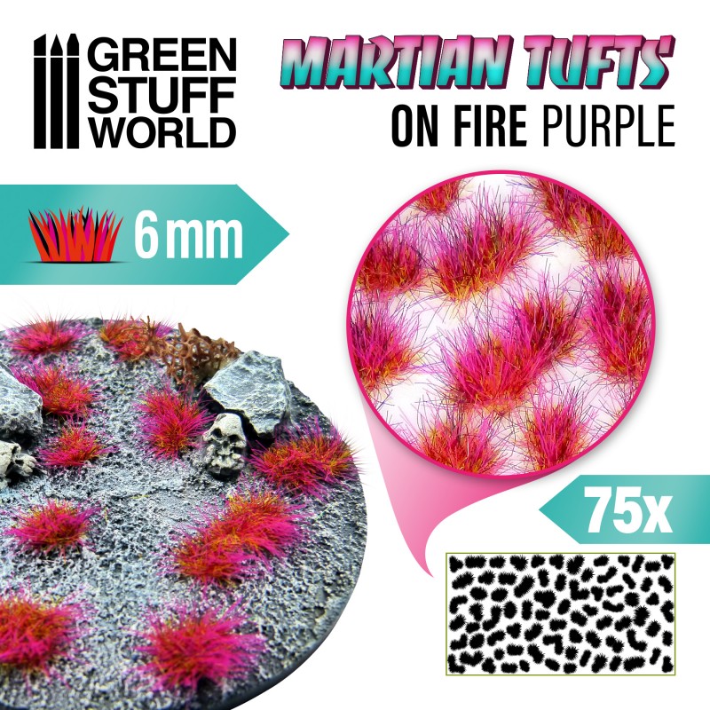 Green Stuff World: Martian Tufts On FIre Purple