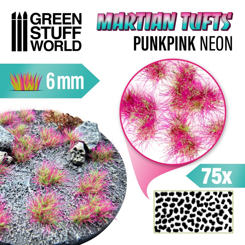 Green Stuff World: Martian Tufts Punk Pink Neon