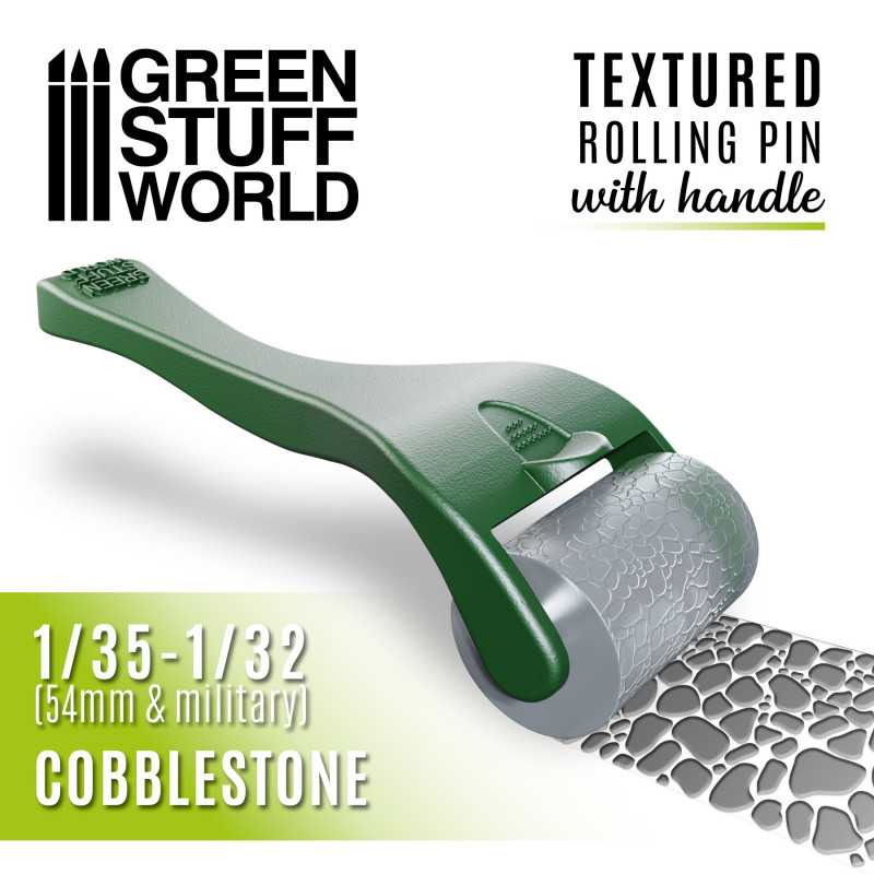 Green Stuff World: Rolling Pin With Handel Cobblestone