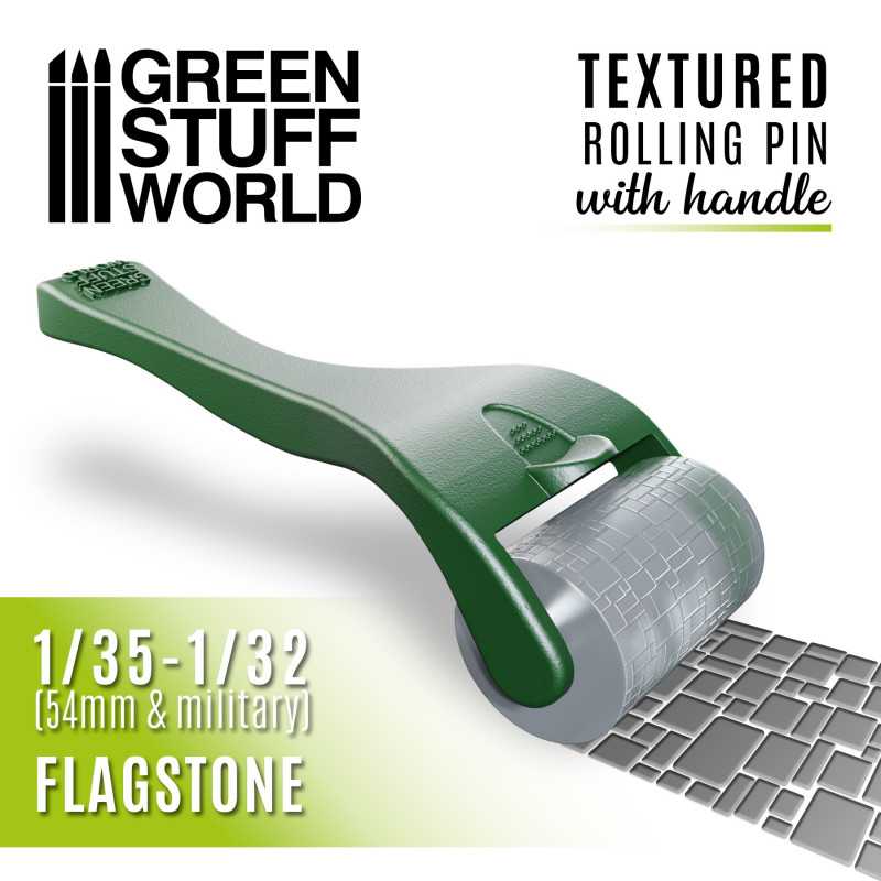 Green Stuff World: Rolling Pin With Handel Flagstone