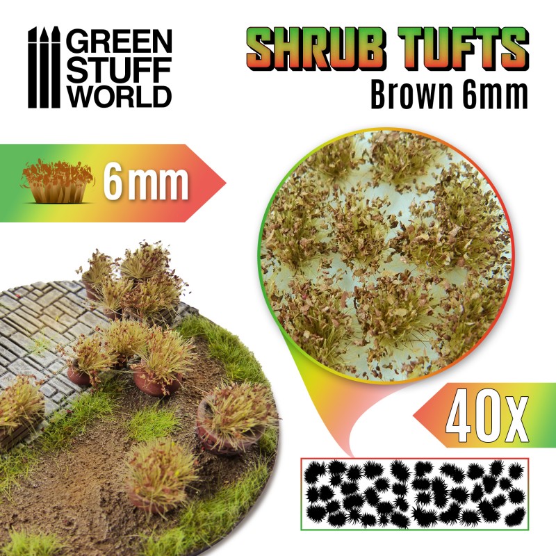 Green Stuff World: Shrub Tuft  Brown
