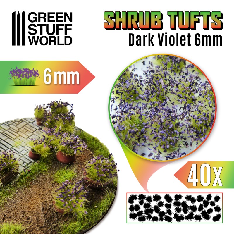 Green Stuff World: Shrub Tuft Dark Violet