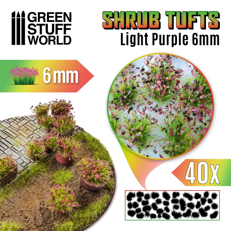 Green Stuff World: Shrub Tuft Light Purple
