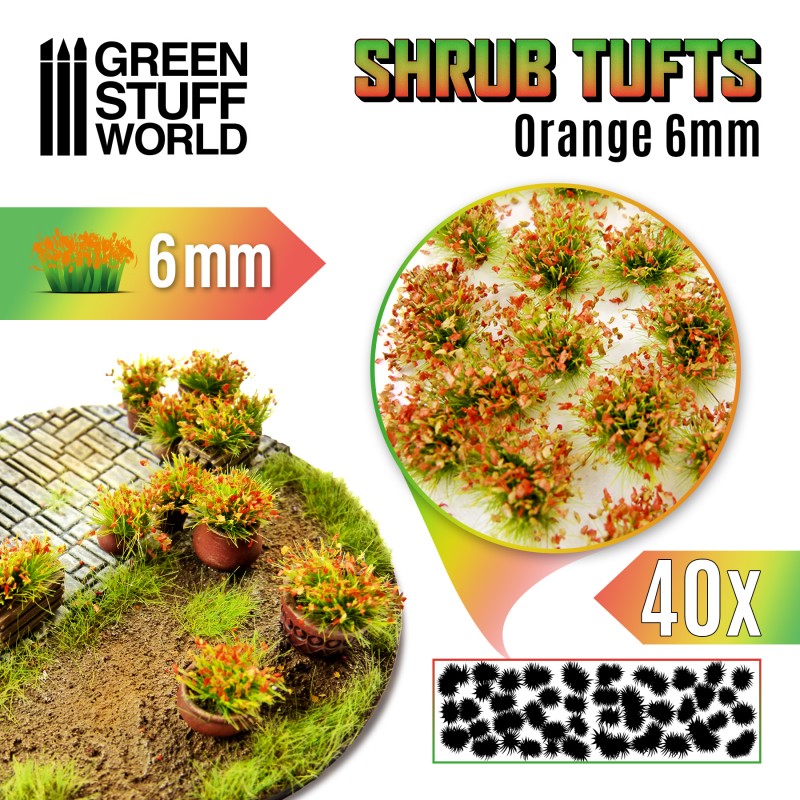 Green Stuff World: Shrub Tuft Orange