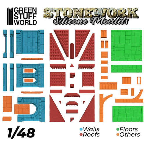 Green Stuff World: Stonework Silicone Moulds