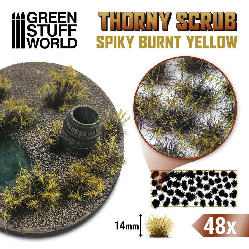 Green Stuff World: Thorny Scrub Spiky Burnt Yellow
