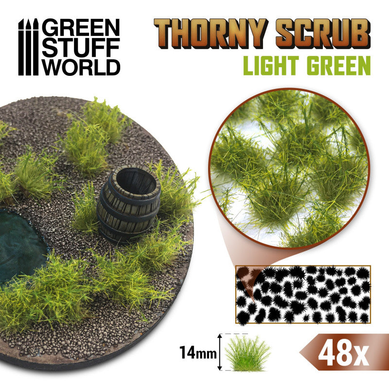 Green Stuff World: Thorny Scrub Light Green