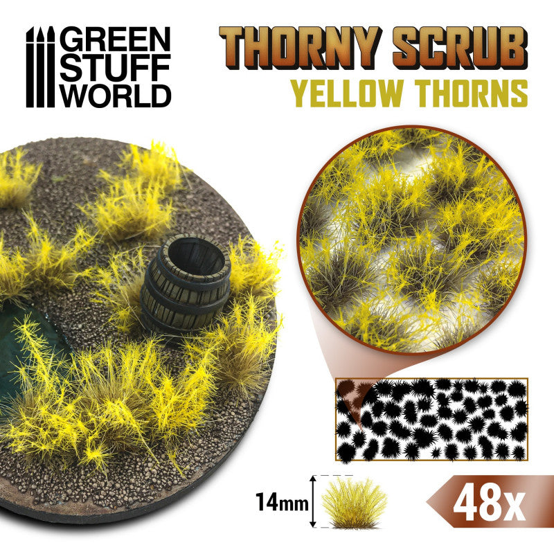 Green Stuff World: Thorny Scrub Yellow Thorns